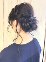 AnFyeforprco】人気の定番編み込みシニヨンアップ☆花嫁様にも♪