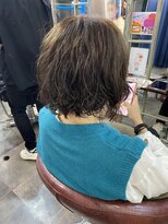 ヘアリゾートエーアイ 浅草店(hair resort Ai)&nbsp;ボブ束感スパイラルパーマ/ウェーブショート/結べるボブ