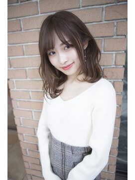 サロンドミルク 原宿(salon de MiLK) 【salon de MiLK 原宿】ブリーチなしWカラーミルクティベージュ