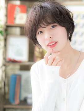 カバーヘアアンドスパ ブリス 浦和(COVER HAIR&SPA bliss) くせ毛風こなれヘア黒髪小顔ショートボブa浦和20代30代40代