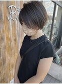 耳かけショートボブ*ブリーチ無しインナーカラー*Bambi松平愛