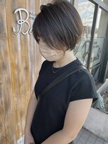 バンビ プライベート サロン(Bambi private salon)&nbsp;耳かけショートボブ*ブリーチ無しインナーカラー*Bambi松平愛