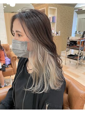 パプスドコワフュール 甲子園口店(Pap's de coiffeur) インナーホワイトベージュ