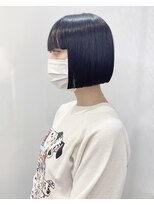 モリオフロムロンドン 松戸店(Morio from London)&nbsp;【松戸　石山】切りっぱなしボブ　ワイドバング　黒髪