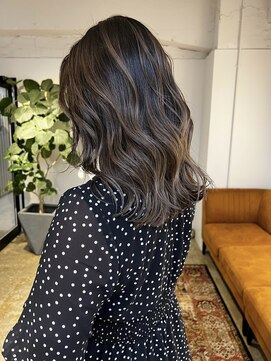 メリー オオサカ(Merly Osaka) 派手すぎない！さりげないバレイヤージュ_dark ash brown_