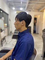 ソイクフ(SOY KUFU)&nbsp;MEN’S HAIR カルマパーマのアッシュブラック