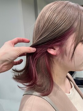 ソル ジングウマエ(SOL JINGUMAE) ダブルカラーイルミナカラーベージュカラーハイライトブリーチ