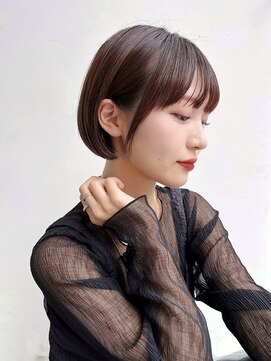 トルネード(TORNADO) 大人ショートボブ前髪あり丸みボブ丸顔面長絶壁エラ張りK0923