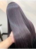 ナチュラルロングストレート　Acidパープル