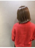 シルキーハイライトボブ