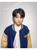 韓国ヘアカルマパーマカルマバングセンターパートウルフ