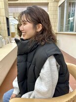 パークレーン アイス イヴェン(park lane ICI yeven)&nbsp;ミディアムパーマ　スタイリング簡単　伸ばし掛けにおすすめ