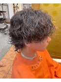メンズカット メンズパーマ ツイストスパイラルパーマ ウルフ