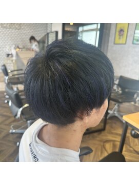 ステレオ ヘアデザイン 安城店(STEREO HAIR DESIGN) ブルーハイライト 8月