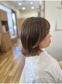 イルミナカラー×顔まわりレイヤーボブ