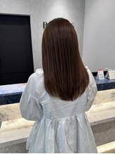 アールヘアーデザイン 藤が丘(r hair design) サラツヤロングベージュカラーブリーチしない透明感カラー