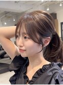 顔まわり/小顔カット/前髪/韓国ヘア/似合わせ/谷町四丁目