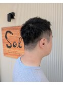 フェード風刈り上げスタイル
