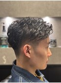 ツーブロフェード/スパイラルパーマ 床屋 理容室 barber