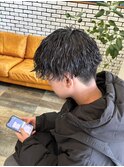 波巻きパーマ