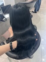 ユーフォリア 池袋東口駅前店(Euphoria)&nbsp;【Euphoria MITSUKI】暗めなのに透明感地毛風ネイビーブルー