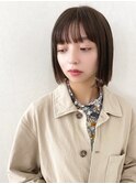 カーキボブ6/池袋美容室/髪質改善カラー/白髪ぼかし/縮毛矯正