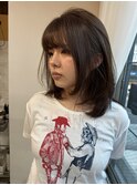 オリーブカラー ベージュカラー レイヤーカット