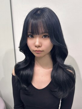 ジーナリア(Xena ria) 《衣織》ネイビーブルー/韓国ヘア/顔周り