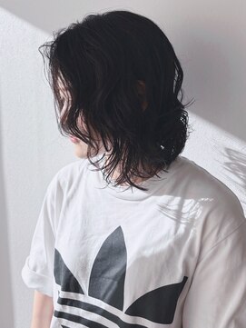 モリオフロムロンドン 松戸店(Morio from London) 【松戸　テラカド】大人可愛いミディアムレイヤーパーマ前髪なし