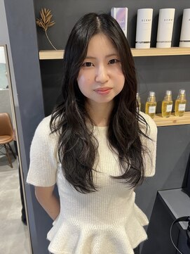 ラミエバイメルト 下北沢(lamie by melt) レイヤーカット オリーブグレージュ 地毛風カラー下北沢20代30代