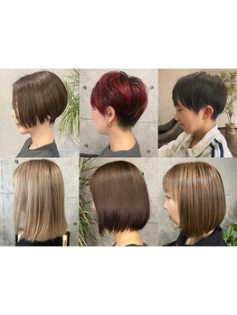 《大人ショートボブ◇》癖毛を活かすカットで、360度どこから見てもキレイなシルエットに仕上げます＊