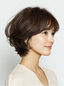 クラゲヘアー/小顔/ココアベージュ/オリーブグレー/川西