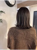  ハネ・パサつき対策/艶ブラウンカラーの扱いやすいミディアム