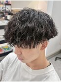 宇都宮メンズカットメンズパーマ波巻きスパイラルパーマツイスパ
