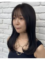 ディフィーノ 赤坂(DIFINO)&nbsp;大人かわいいミディアムレイヤー　ダークグレージュ