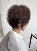 大人ショート/ダークブルー/髪質改善/イメチェン/縮毛矯正