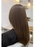 【やわらかい、艶のある自然なストレートに】カット＋縮毛矯正＋TR