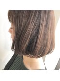 ナチュラルワンカールボブ×カシスグレージュ