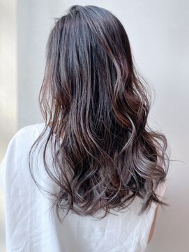 アルバム 銀座(ALBUM GINZA) ダークグレージュ_ココアブラウンフリンジウェーブ_ba302031