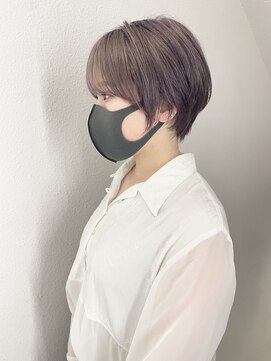 モナン(monan) ラベンダーグレージュカラー×ショートヘア