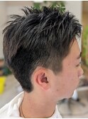 メンズのスッキリツーブロックスタイル