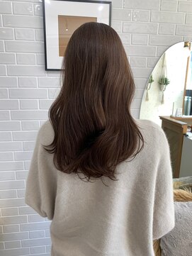 ジーナ セントラル銀座(Zina) ツヤ感カラー*ゆる巻き*チョコレートカラーZinaCENTRAL】