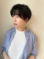 ガリカ 博多(Gallica)&nbsp;【石河安奈】小顔ハンサムショート/耳かけショート/シンプル黒髮