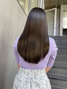 キュア 表参道(CURE) 黒髪/グレージュカラー/ココアベージュ/ヘルシーロング[表参道]