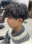 波巻きパーマメンズパーマツイストスパイラルパーママッシュ