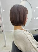 美髪*切りっぱなしボブ*チョコレートブラウン*髪質改善