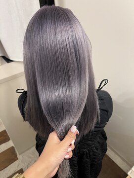 ココルアナ(coco luana) ラベンダーグレージュ/ハイトーン/髪質改善/ケアブリーチ