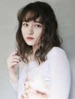 ニーム 国分寺(NEEM)&nbsp;ゆるふわボブパーマ×コテ巻風ニュアンスパーマ×グレーベージュ