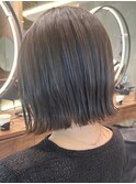 大人可愛い20代30代40代レイヤー切りっぱなしボブミディアム