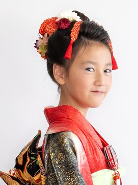 ヘアーサロン ラフリジー(Loufreasy) 七五三7歳振袖日本髪ヘアアレンジ/二分の一成人式/代々木着付け